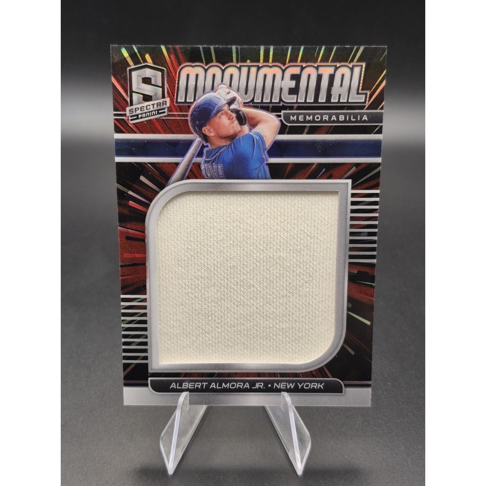 2021 Spectra Alberto Almore #MM-AA Monumental‎ Memorabilia Hyper Prizm /75 Mets